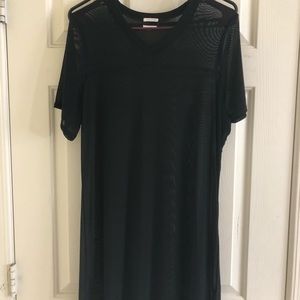 Urban outfitters black mesh dress